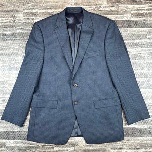 Lauren Ralph Lauren Mens sz 42R Suit Jacket Blue Houndstooth Sport Coat Canada